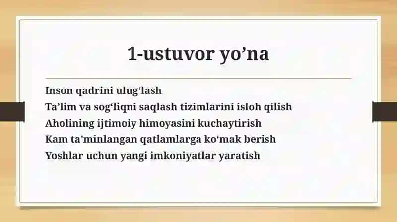 Yangi O'zbekiston Taraqqiyoti strategiyasi 4