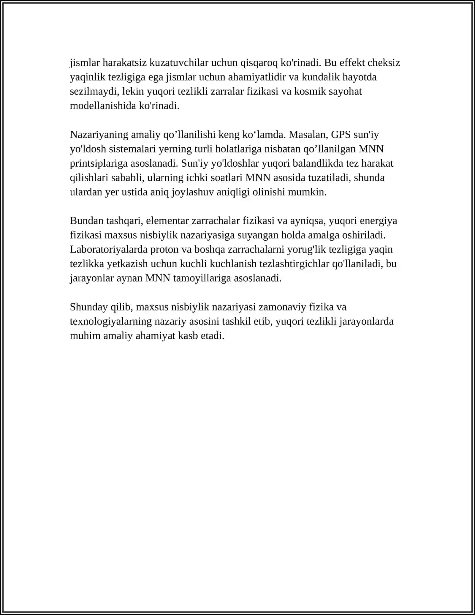 Maxsus nisbiylik nazariyasi 4