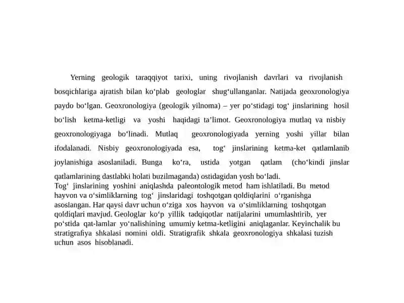 Yerning geologik evolutsiyasi 4