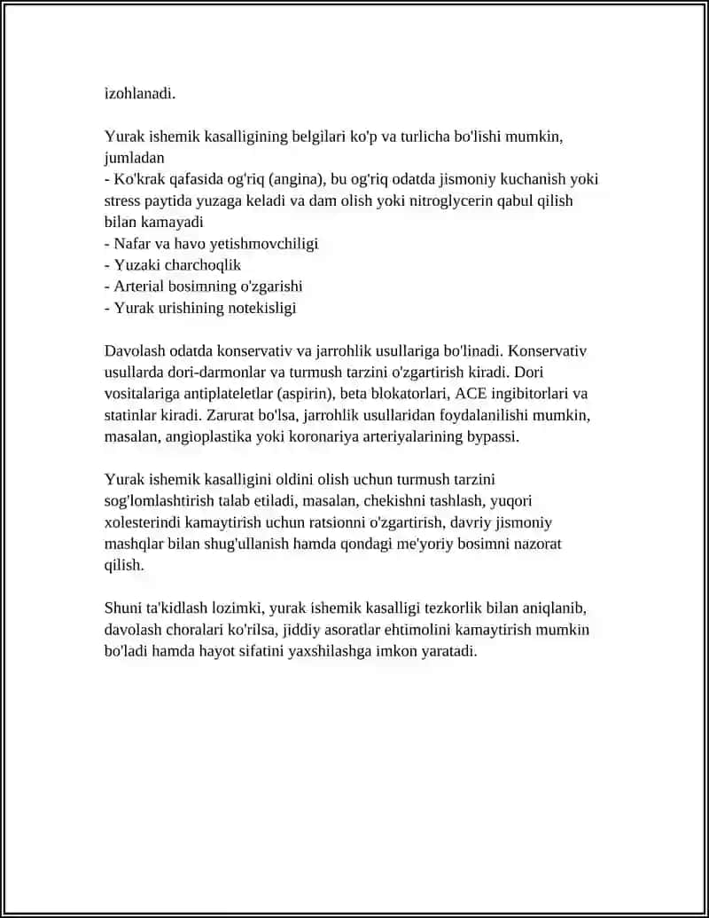Yurak ishemik kasalligi 4