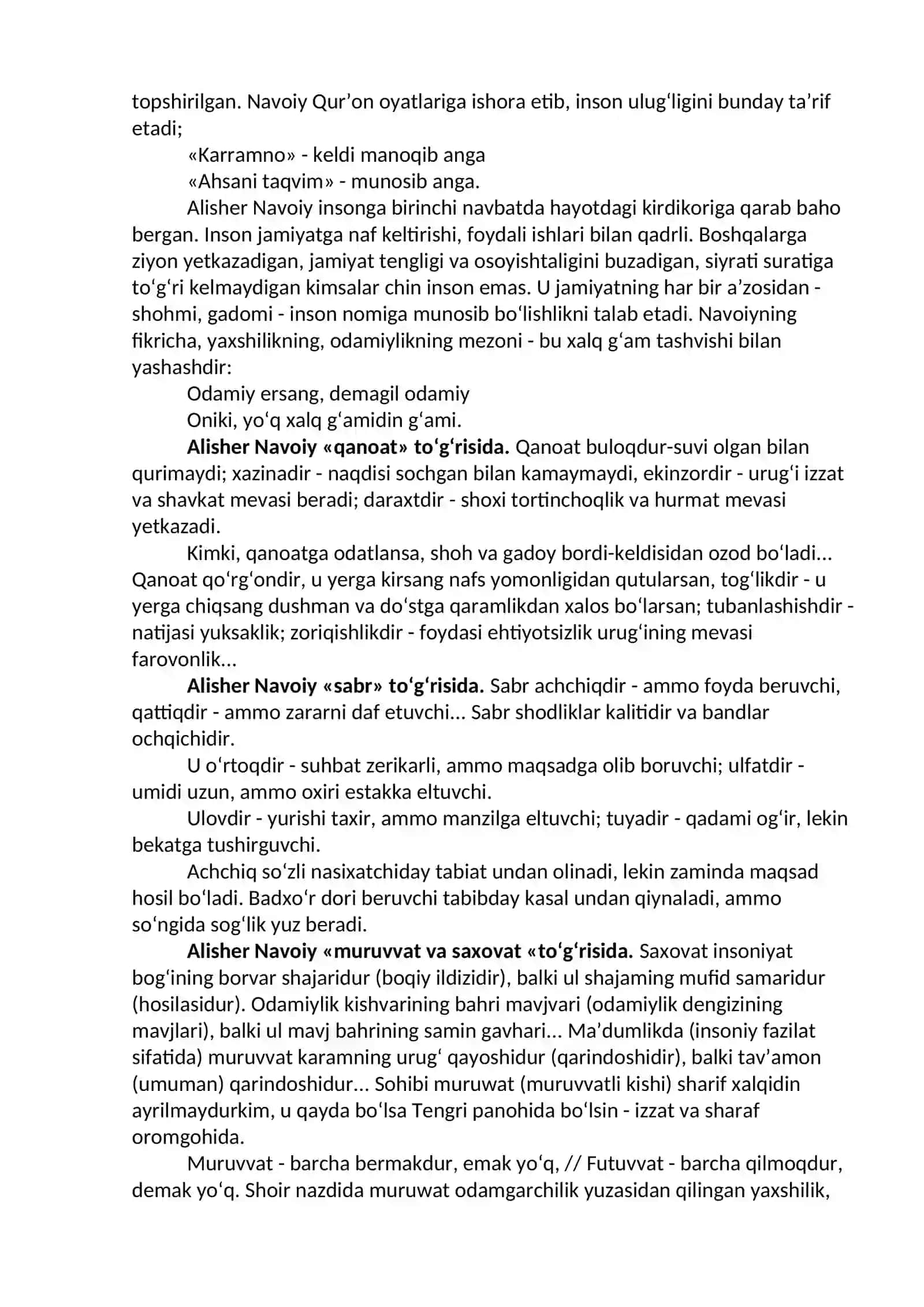 XIV asrning ikkinchi yarmi va XVI asrda Movarounnahrda boshlang‘ich maktabda tarbiya 4