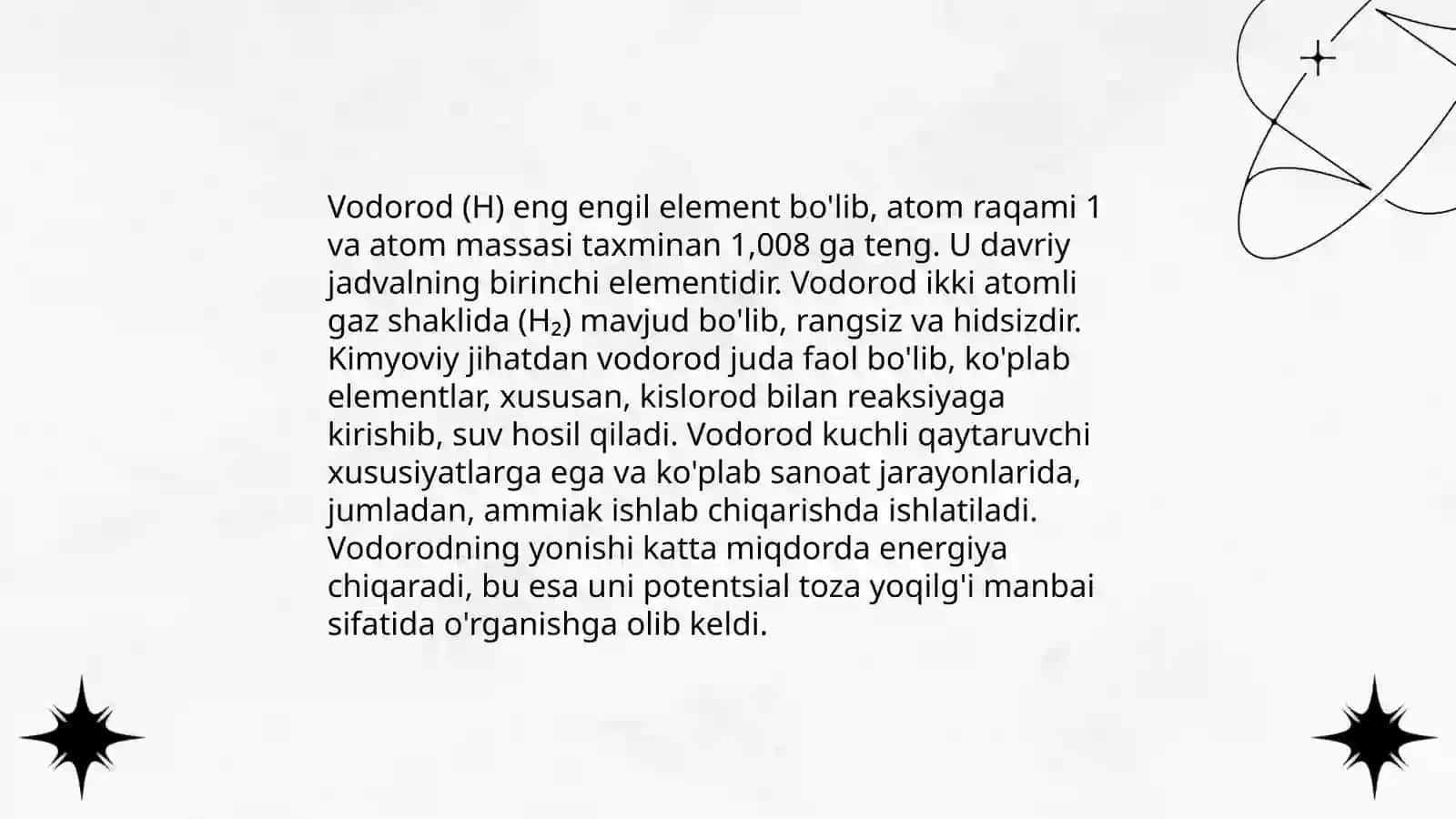 Davriy sistemaning asosiy gruppacha 1A guruh elementlari 4