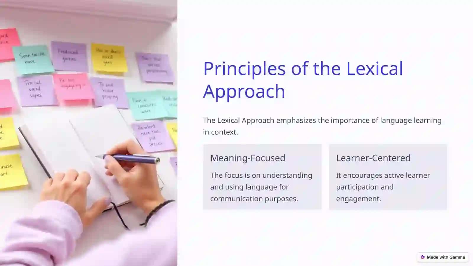 Lexical Approach Method 4