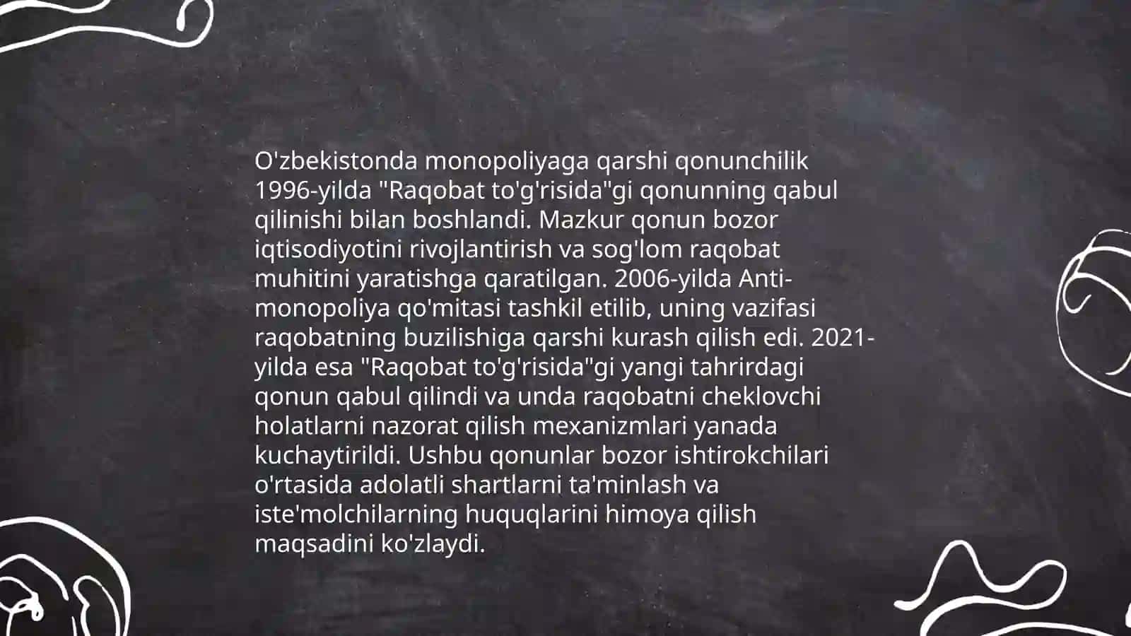 Monopoliyaga qarshi qonunchilik va ularning amal qilishi 4