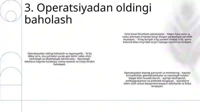 Orto-Kaval Shuntlash Operatsiyalari 4