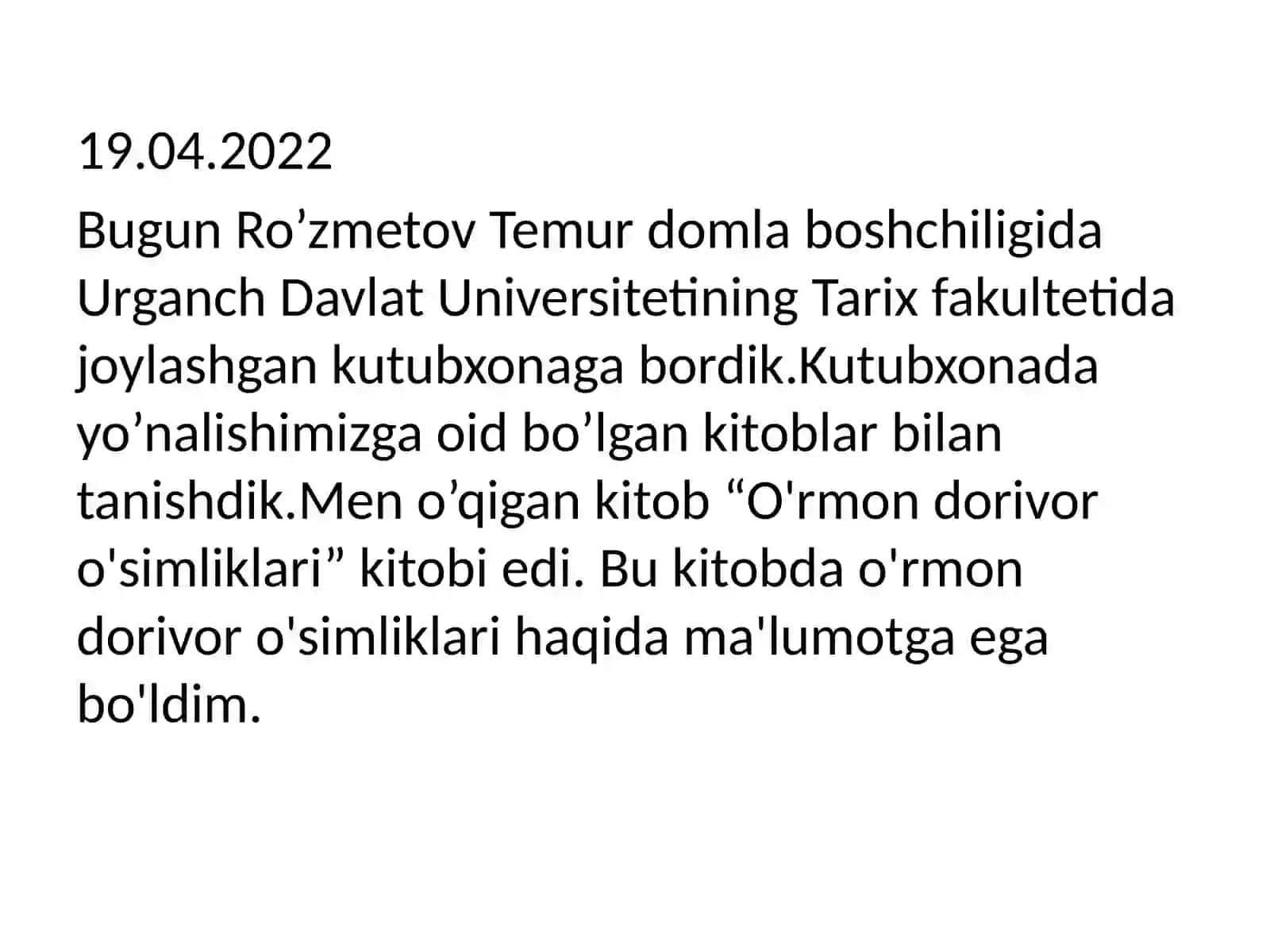 Urganch Davlat 4