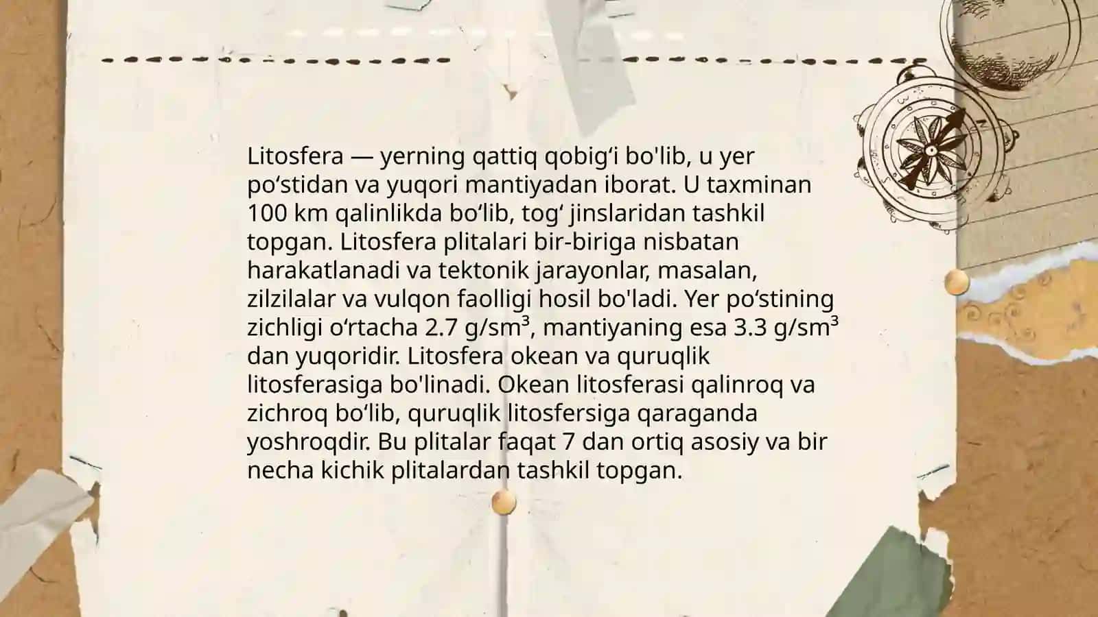 Geografik qobiqning bor butunligi 4