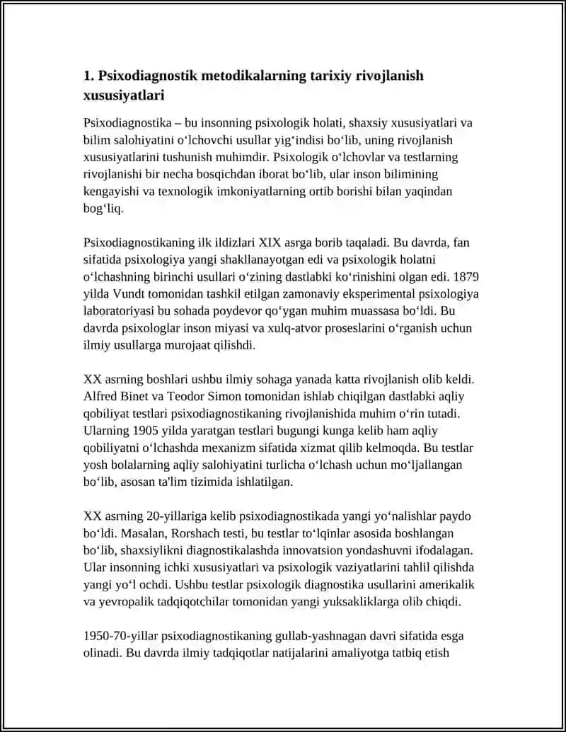 PSIXODIAGNOSTIK METODIKALARNING RIVOJLANISH XUSUSIYATLARI 4