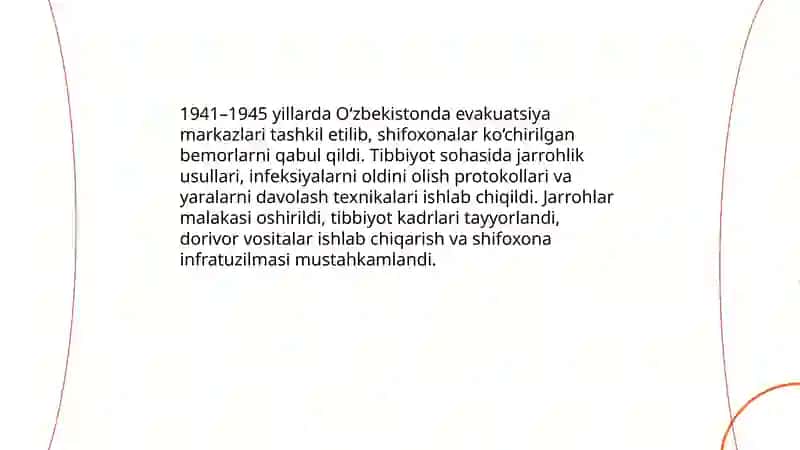 O'zbekistonda urush yillarida fan va madaniyat 4