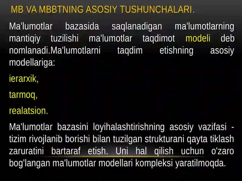 Ma'lumotlar bazasi 4