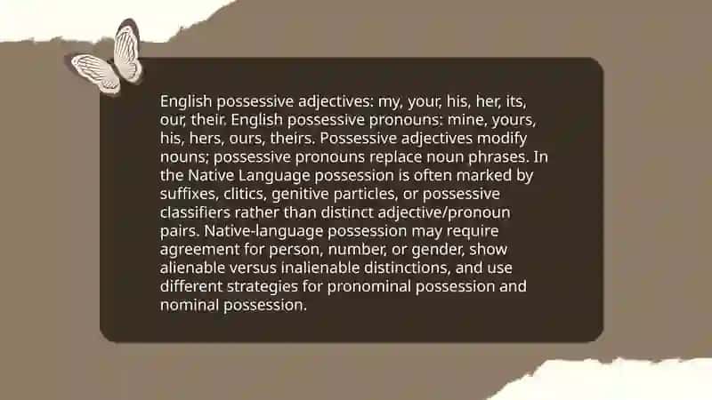 Personal Pronouns in English and the Native Language: A Comparative Study 4