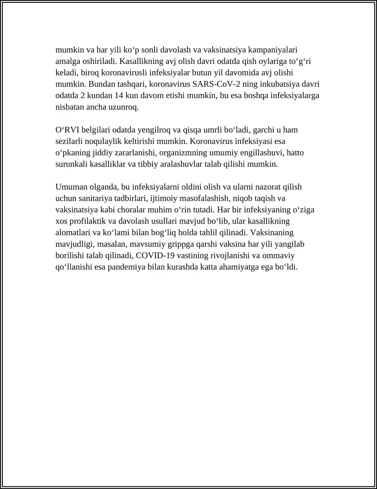GRIPP.O'RVI.KORONAVIRUSLI INFEKSIYA 4