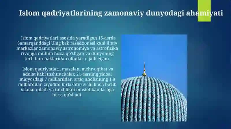 Ma'rifat va Islom Qadriyatlari 4