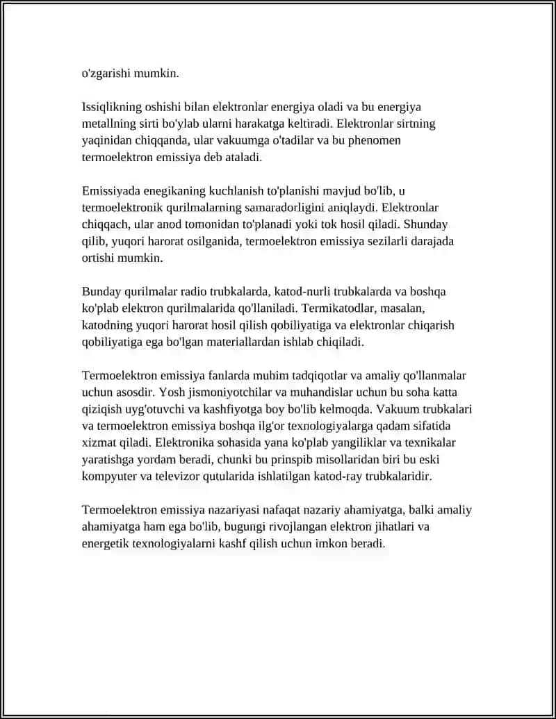 Termoelektron Emissiyasi 4
