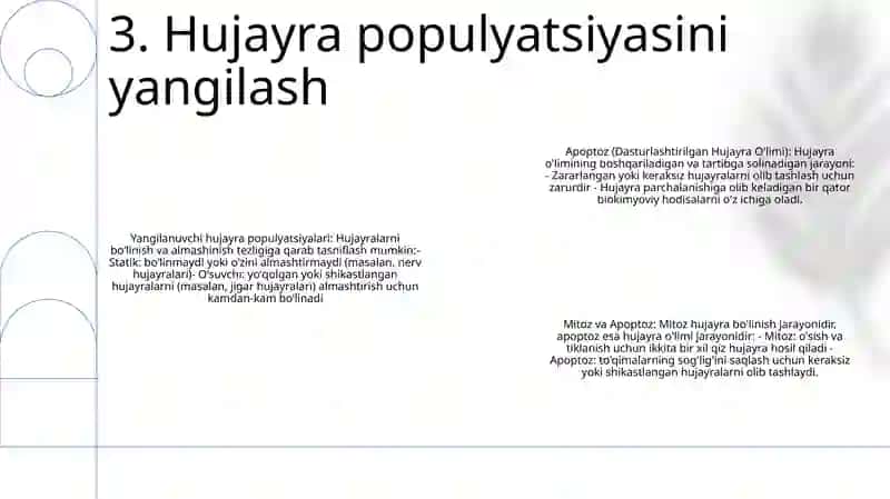 Hujayra Populyatsiyalariningturlari 4