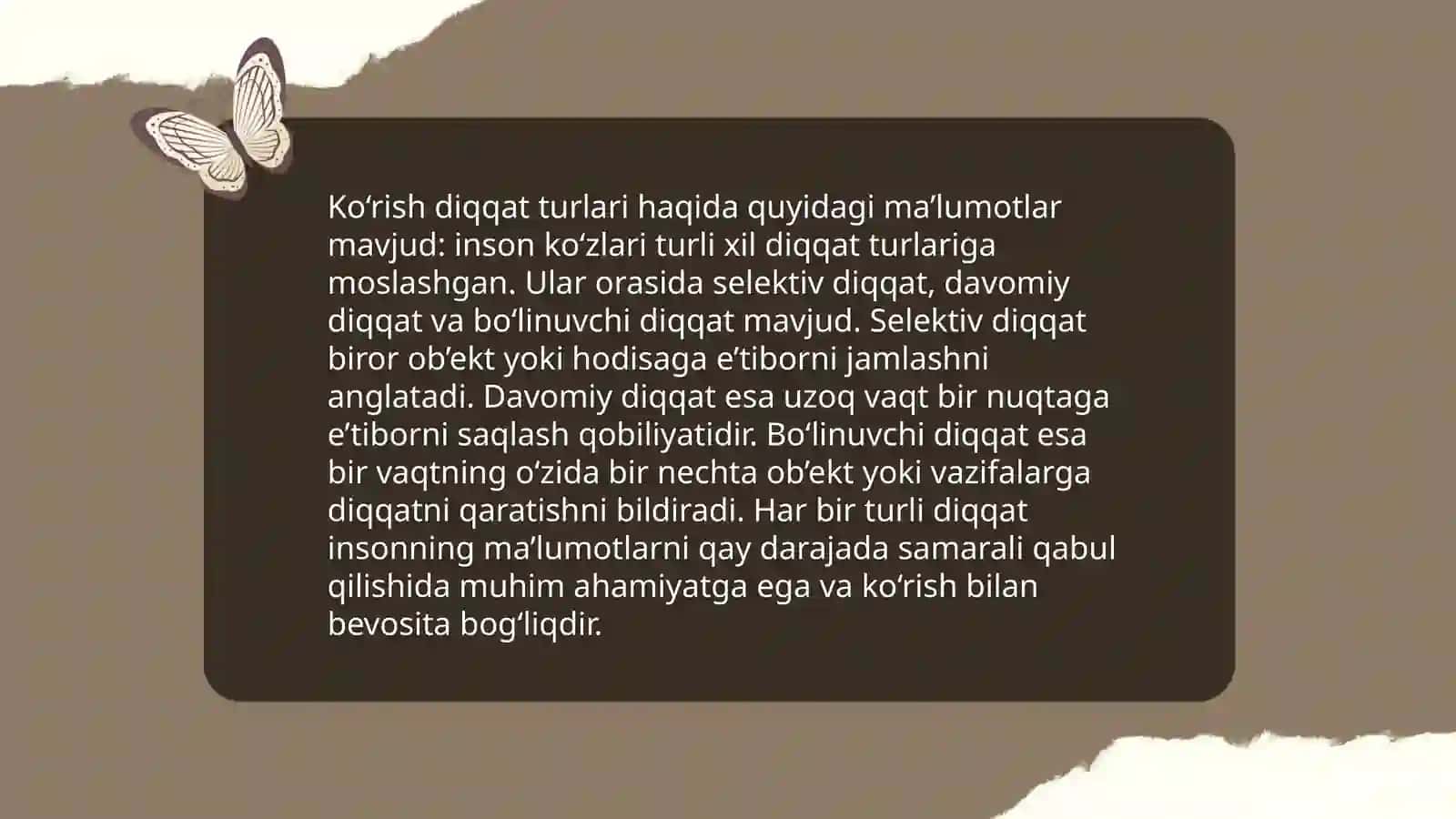 Diqqat turlari 4