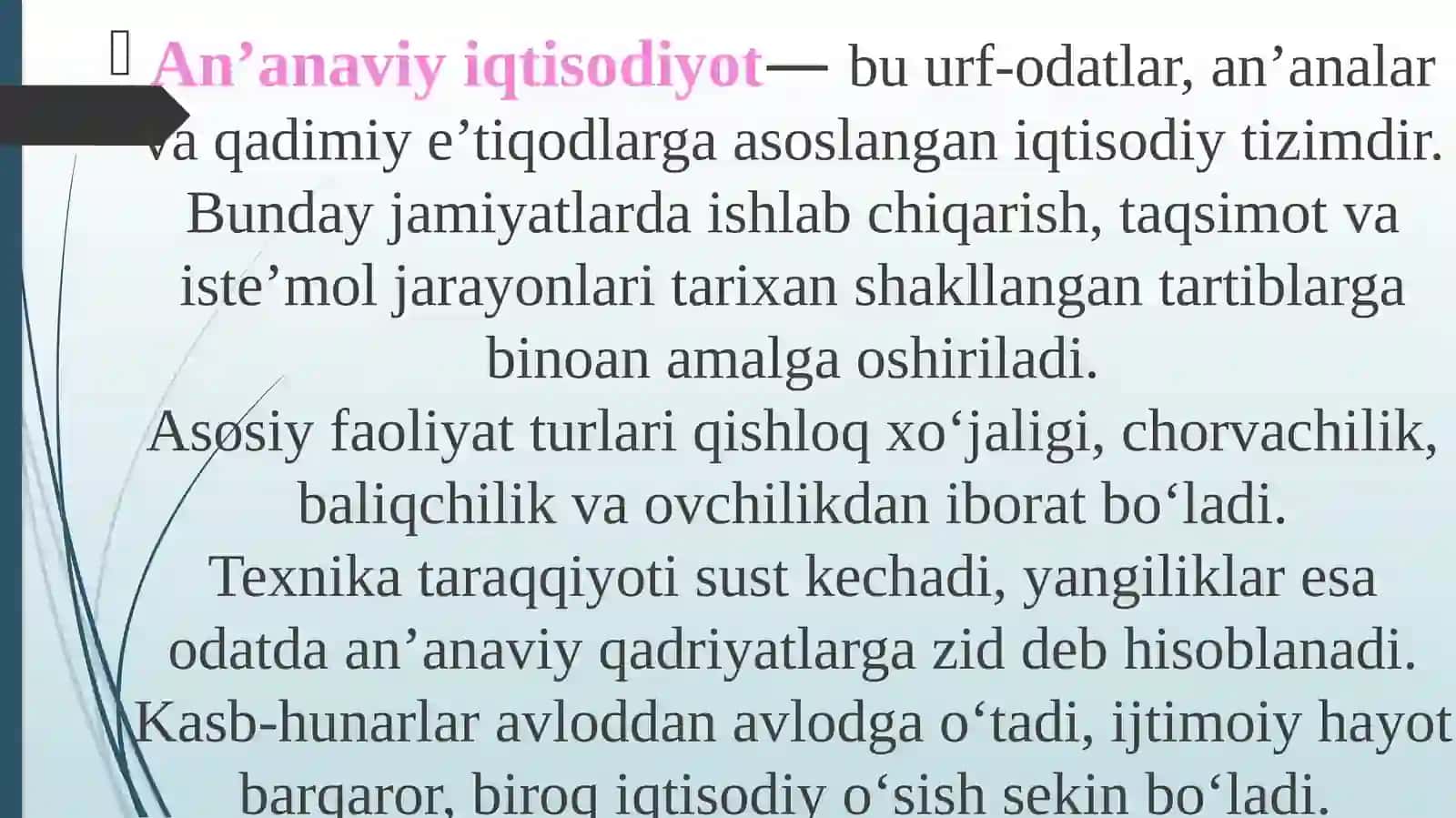 IJTIMOIY-IQTISODIY TIZIMLAR 4