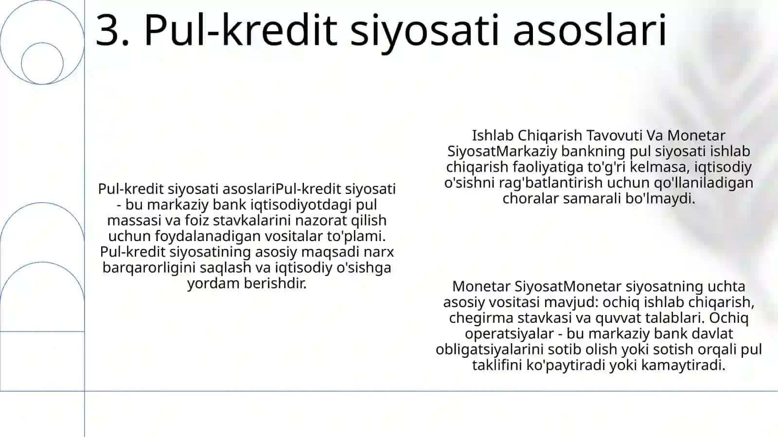 Ishlab Chiqarish Tavovuti Va Monetar Siyosat 4