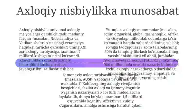 Zamonaviy axloqiy tarbiyaning yutuqlari va kamchiliklari 4