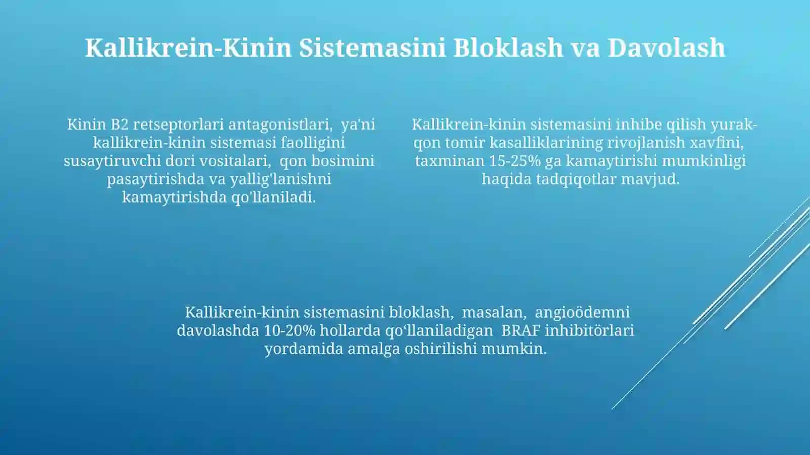 Kallikrein-kuningtizimi,klinikahamyati 4