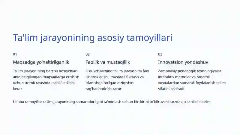Ta'lim jarayonining mohiyati va tuzilishi 4