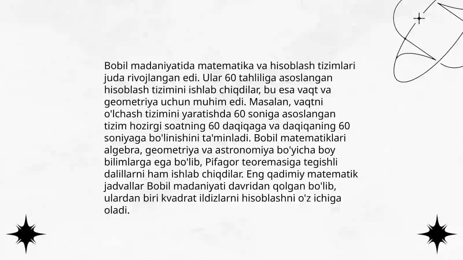 Matematika fanining dunyo madaniyati va tarixidagi tutgan o'rni 4