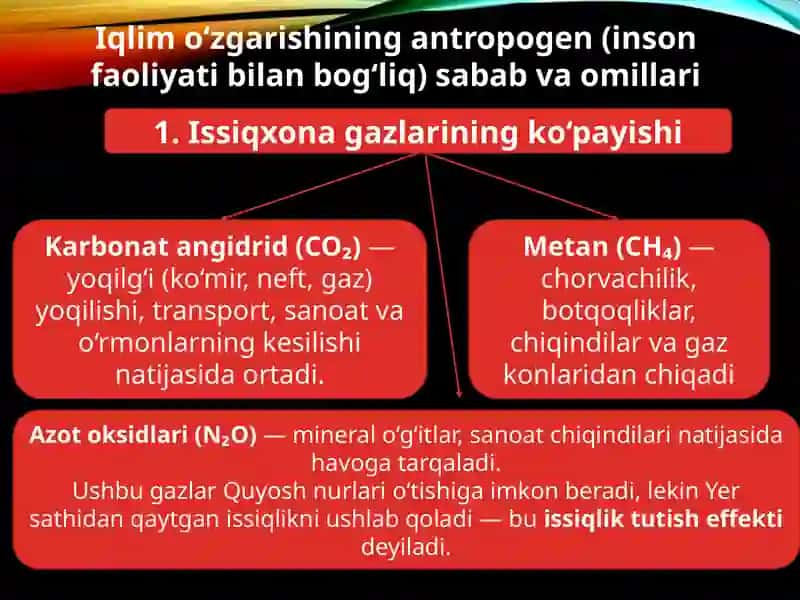 Iqlimo‘zgarishlarining tabiiy sabab va omillari 4