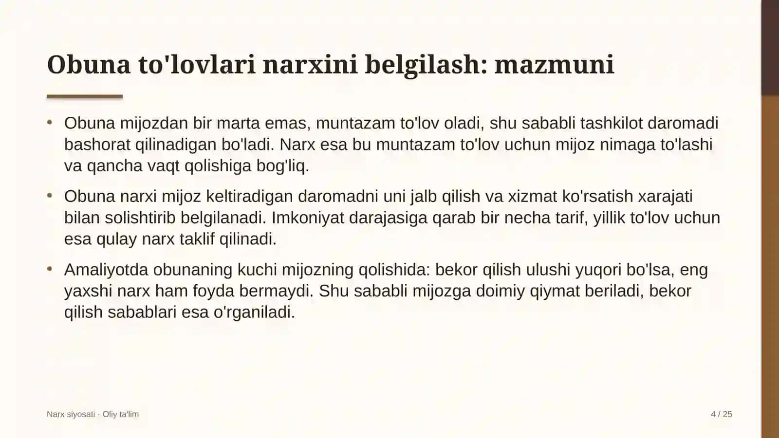 suzish havzalarida obuna to'lovlari narxini belgilash 8024 4