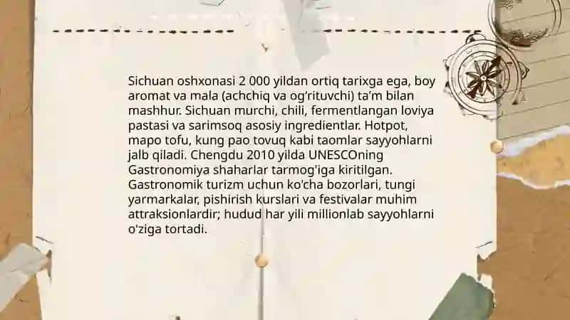 Xitoy turizm salohiyati va gastronomik turizimi 4