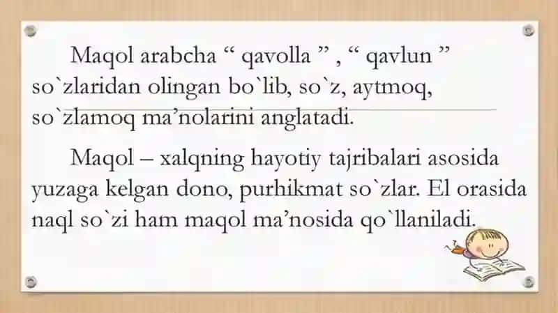Xalq maqollari va topishmoqlari 4