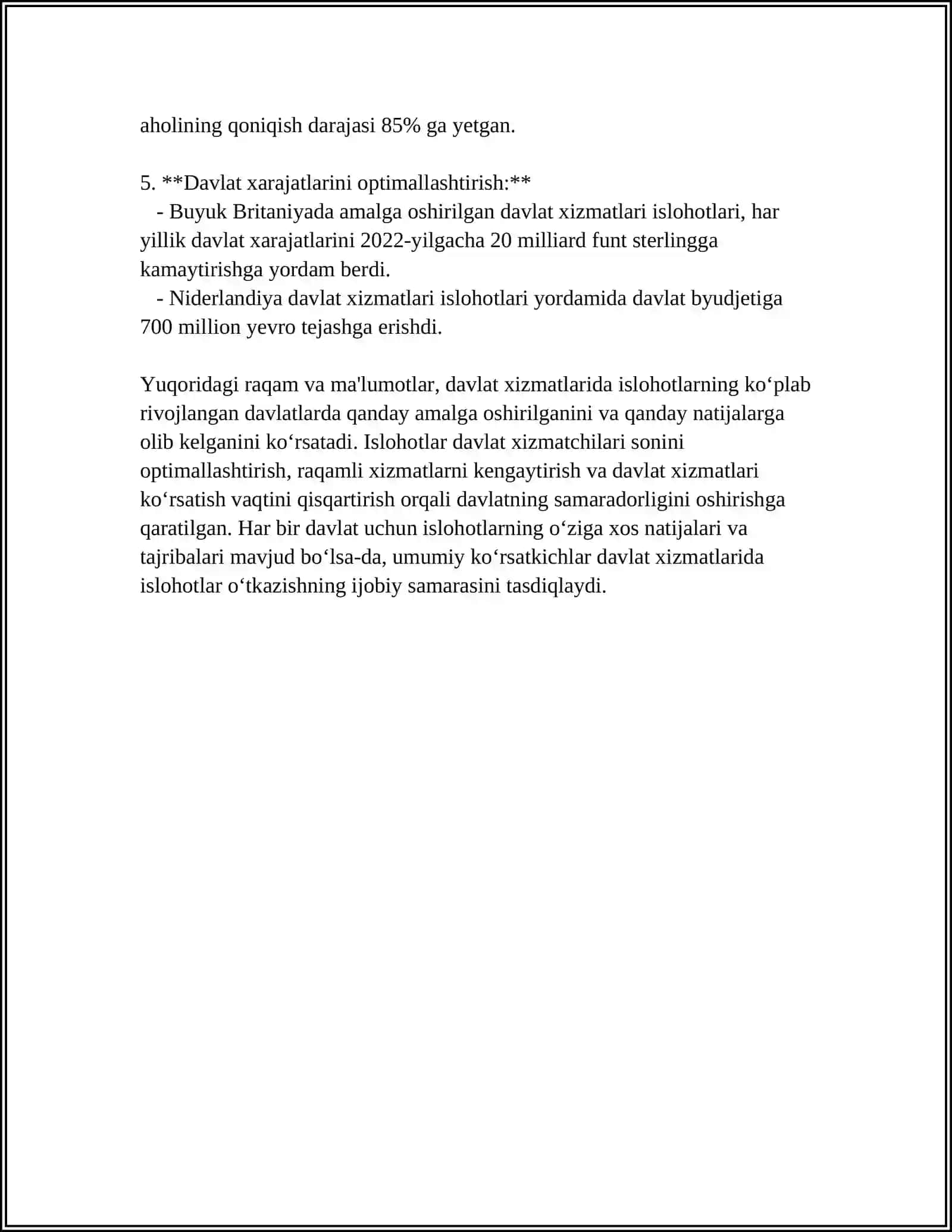 DAVLAT BOSHQARUVIDA DAVLAT XIZMATLARI 4