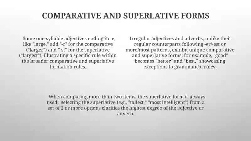 Adjectives and Adverbs 4