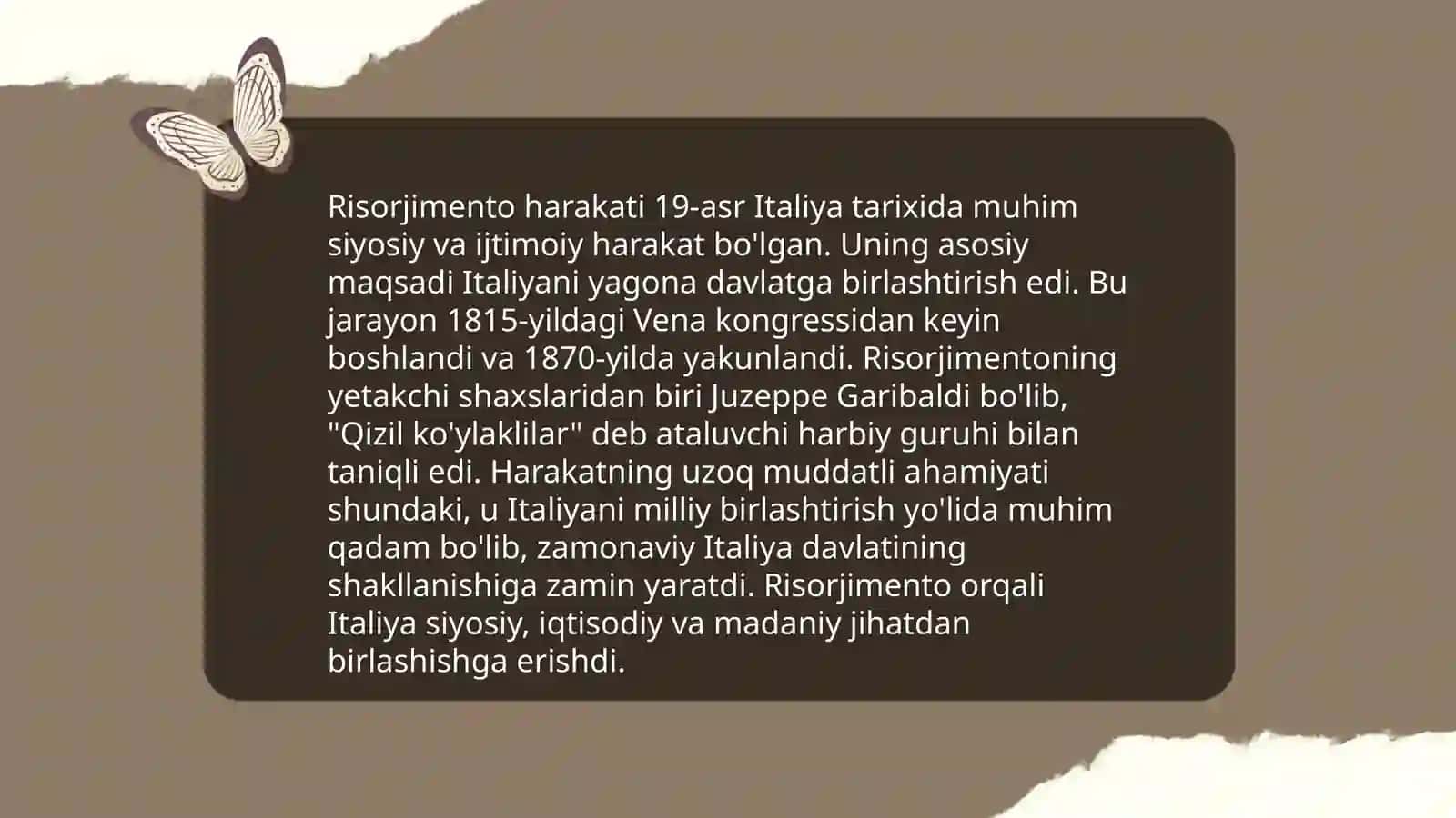Italiyada milliy birlashish jarayonlari 4