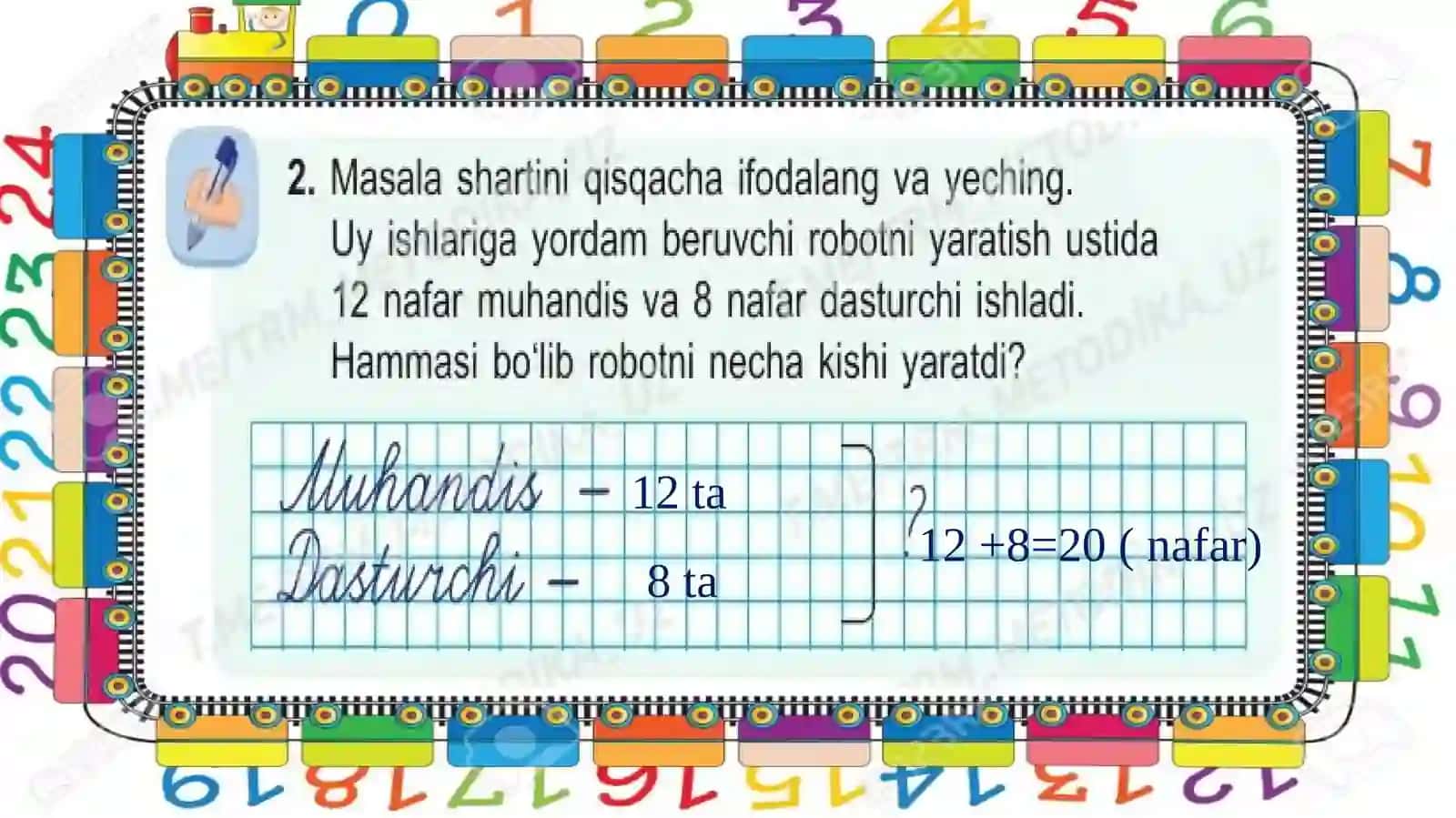 BUTUNNI TOPISHGA DOIR MASALALAR 4