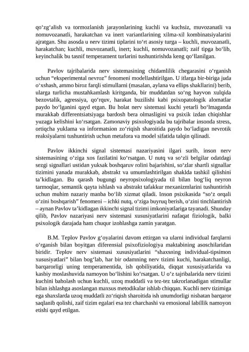 Inson nerv sistemasining asosiy xususiyatlari 4