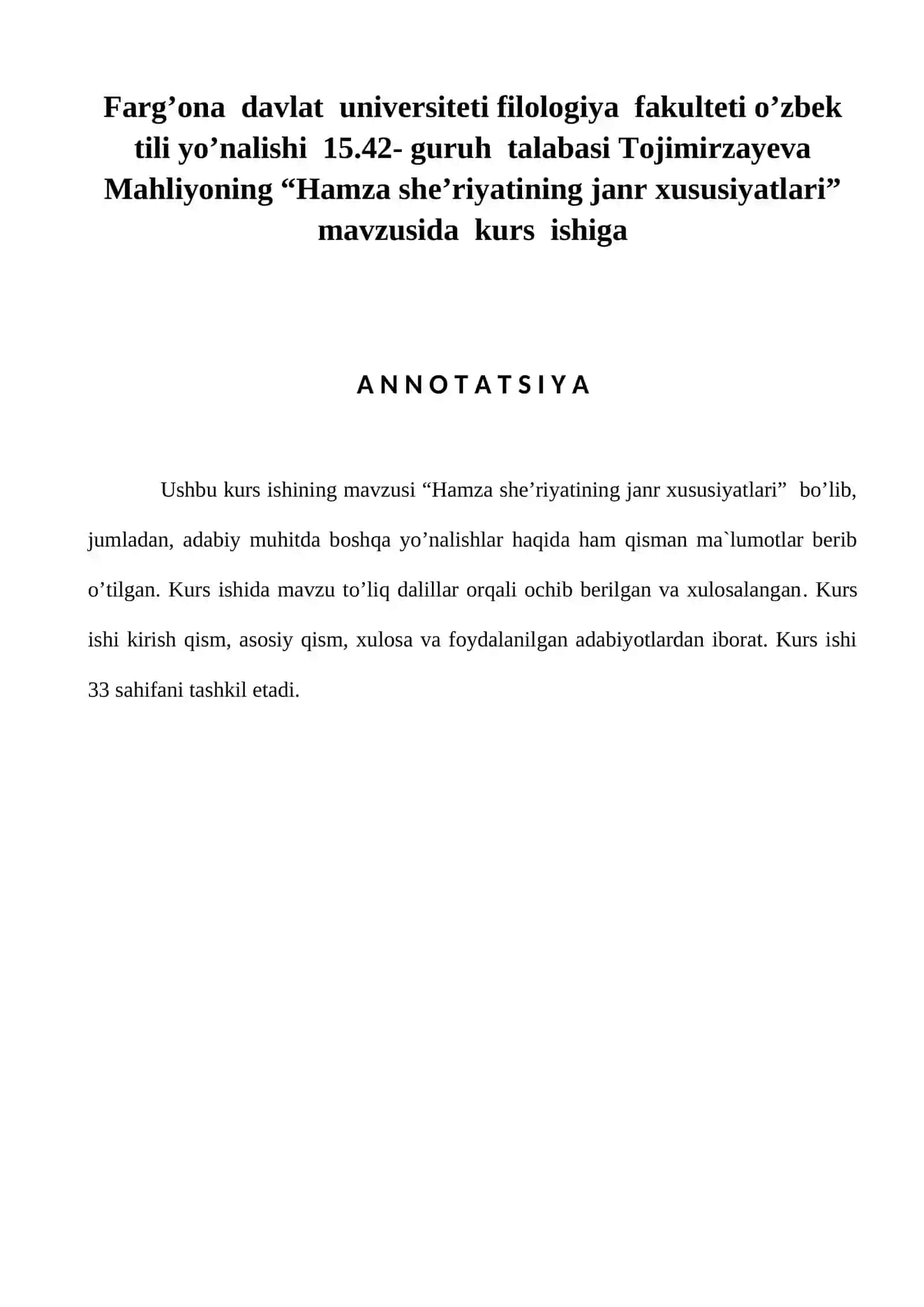 Hamza she’riyatining janr xususiyatlari 4