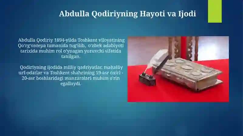 Toshkent Adabiy Muhitida Qodiriyning Ta'siri 4