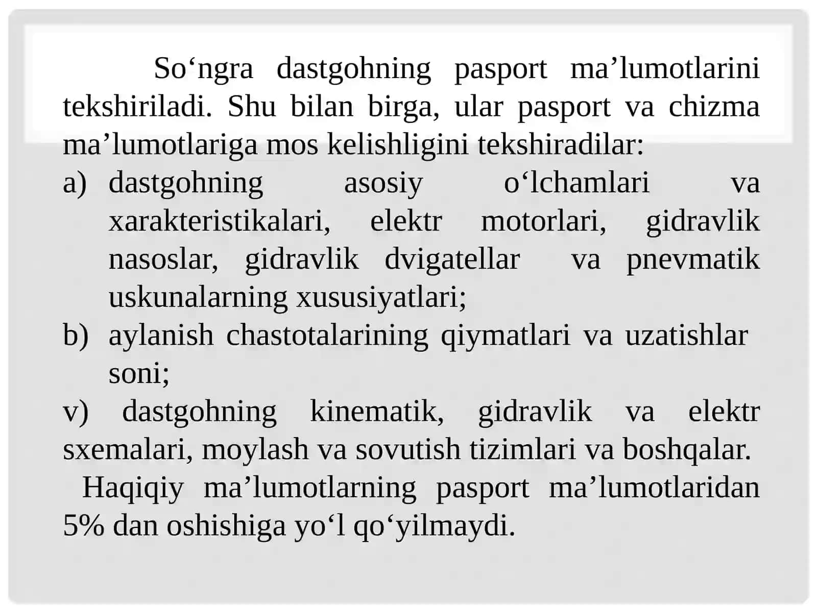 Uskunani ishlatishning oqilona usullari 4