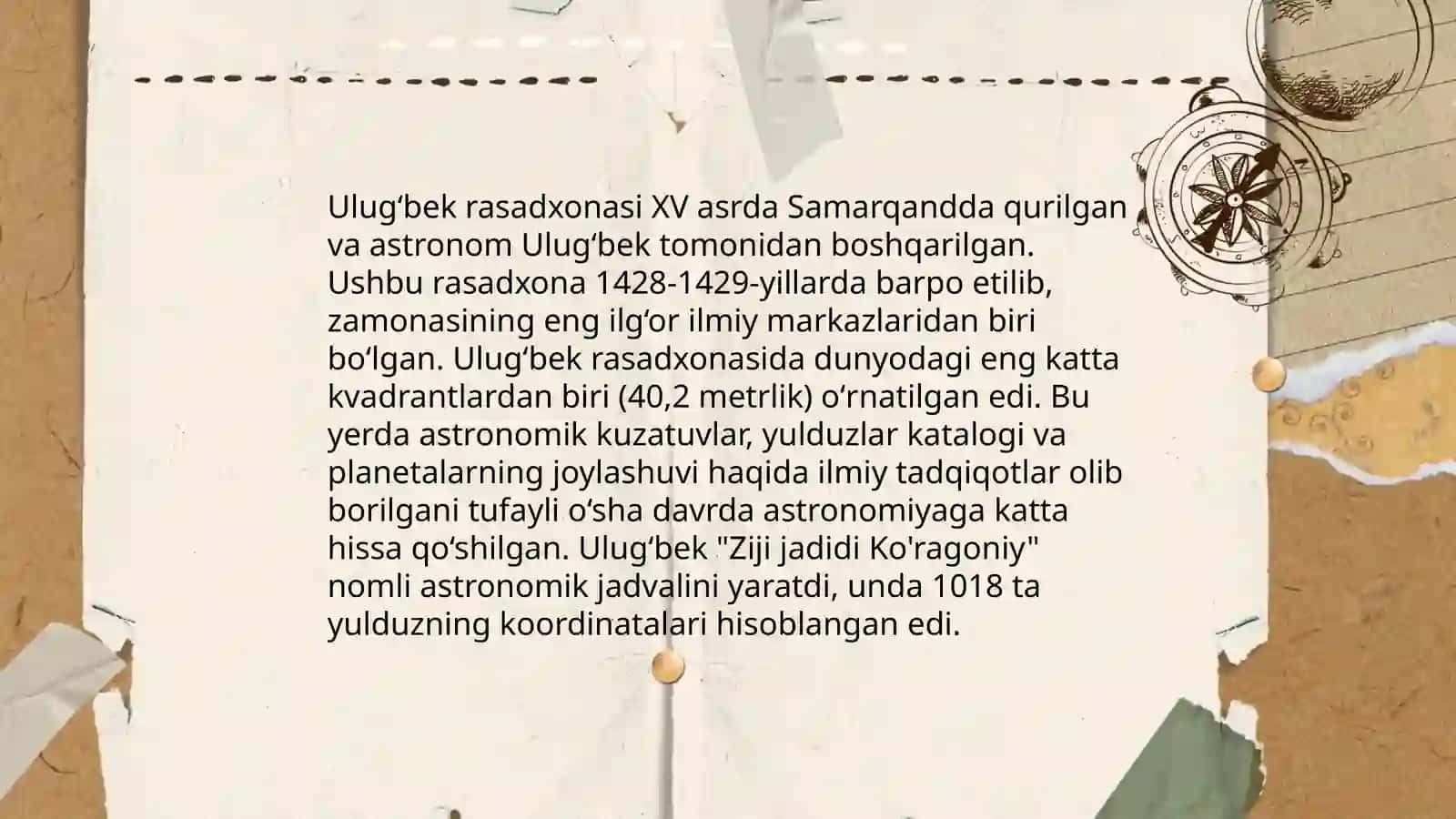 Mirzo Ulugʻbek davlat arbobi va buyuk olim 4
