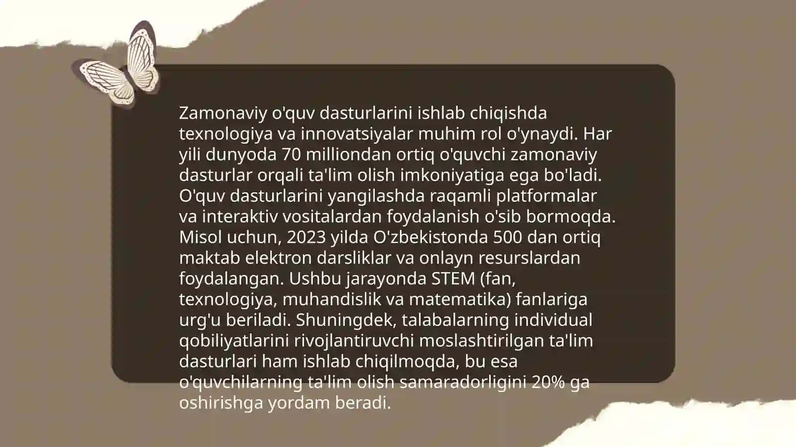 Biologik talim jarayanining zamonaviy modelini loyihalash 4