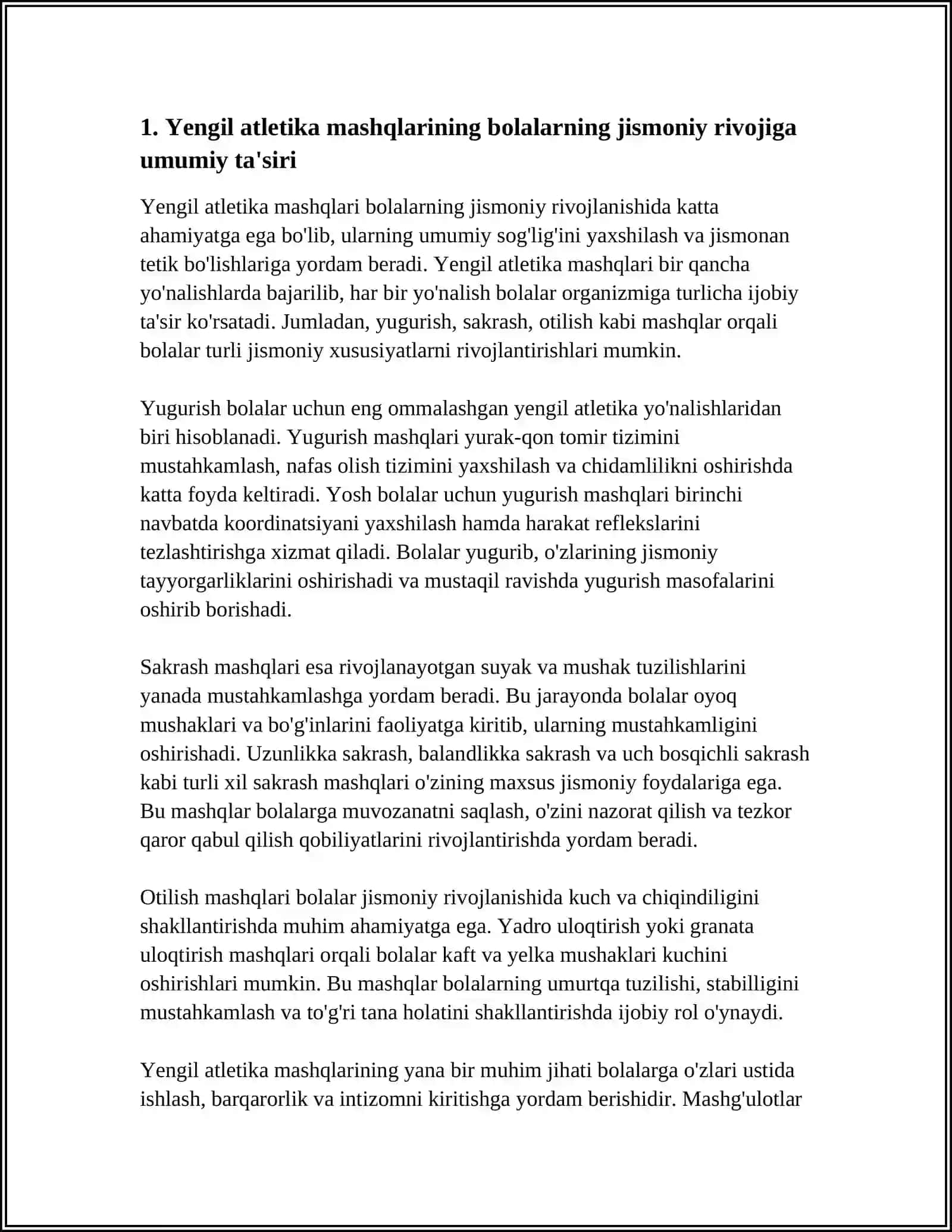 Yengil Atletika Mashqlari 4