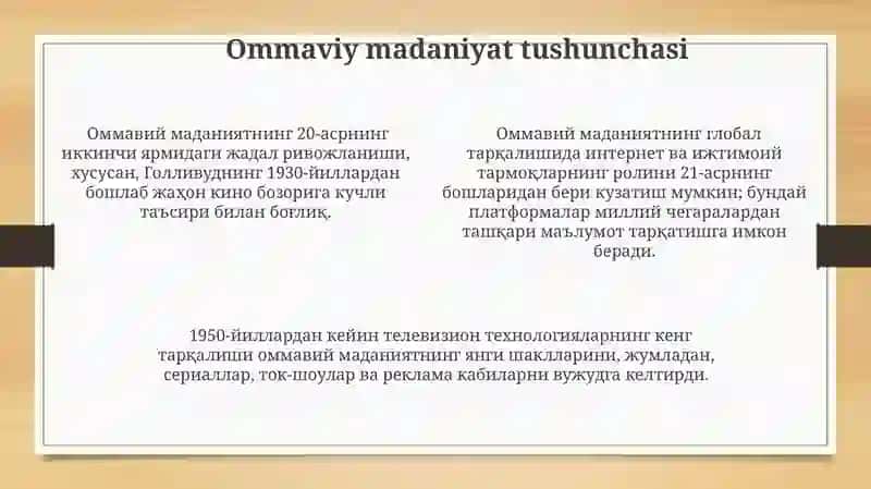 Mustaqil kino va ommaviy madaniyat 4