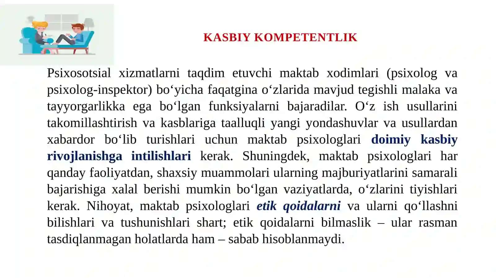 Maktab psixologining kasbiy etikasi 4