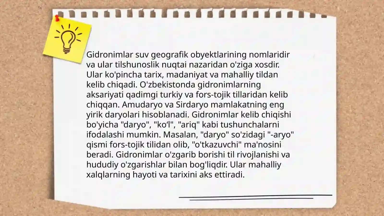 O’zbekiston gidronimlаrining shаkllаnish xususiyatlаri 4