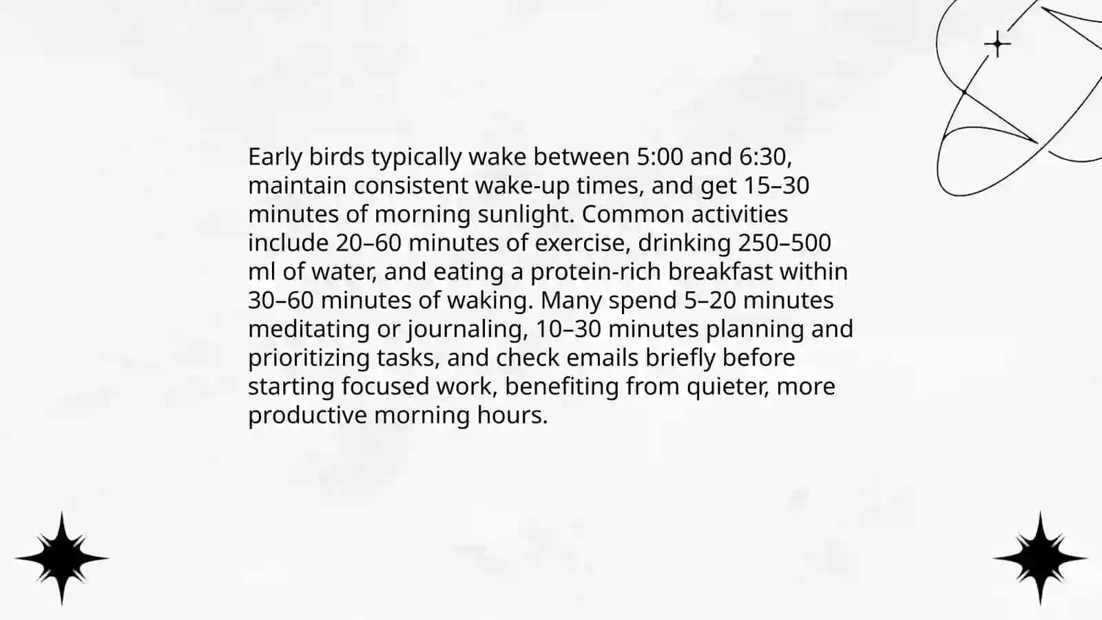 An Early Bird or A Night Owl 4