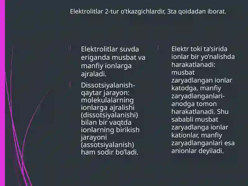 Gidroliz jarayoni ion almashinish reaksiyalari 4