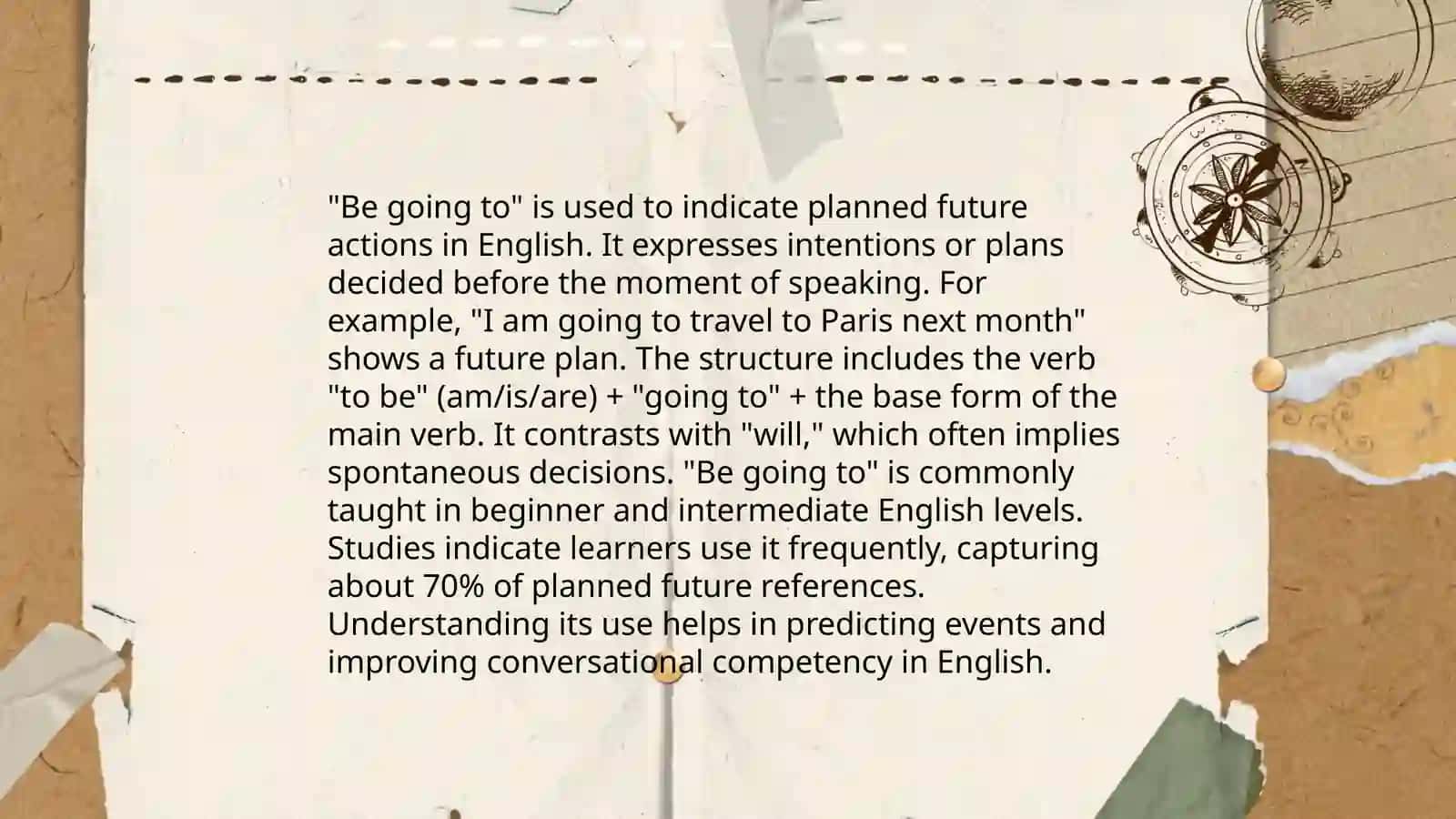 Be going to and will future 4