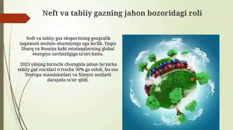 Dunyoning yoqilgʻi energetika balansi 4