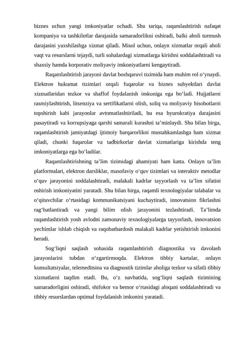 Raqamlashtirish jarayonlarida texnoparklarning o‘rni 4