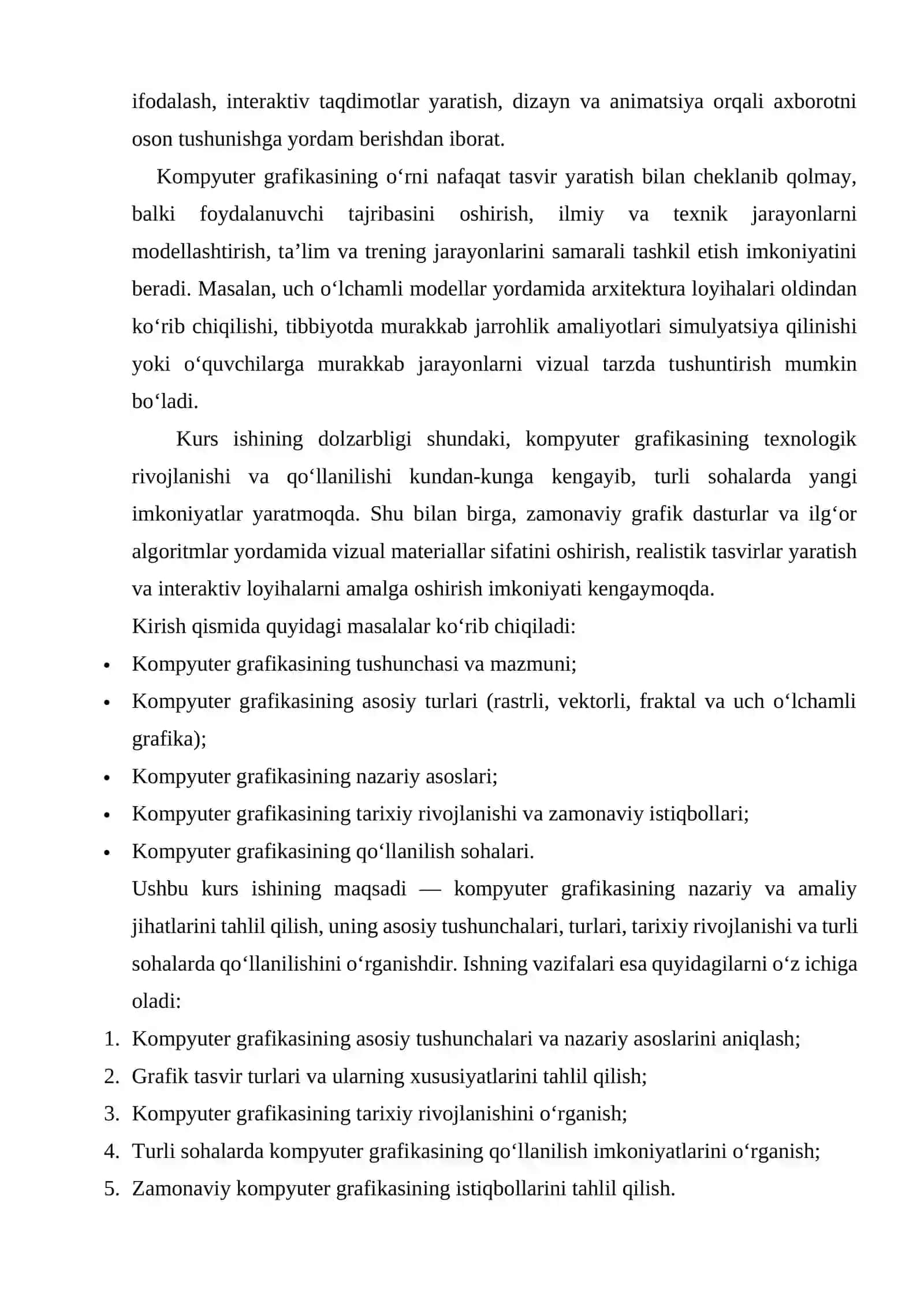 Kompyuter grafikasining nazariy asoslari 4